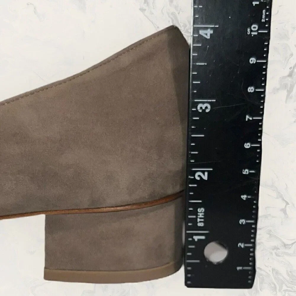 Sarah Flint Rose Taupe Suede Pump Heeled Designer Shoes Women’s Size 5.5